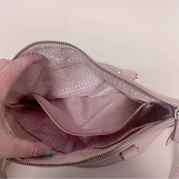 Kate Spade Women's Pink Larchmont Avenue Evangelie Leather Small Penny Satchel - Picture 16 of 16